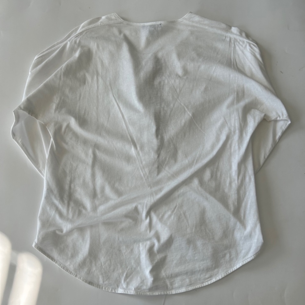 J.Crew Women's White Blouse w/ Gold Trim 100% cotton Size S Excellent Condition - Picture 6 of 6